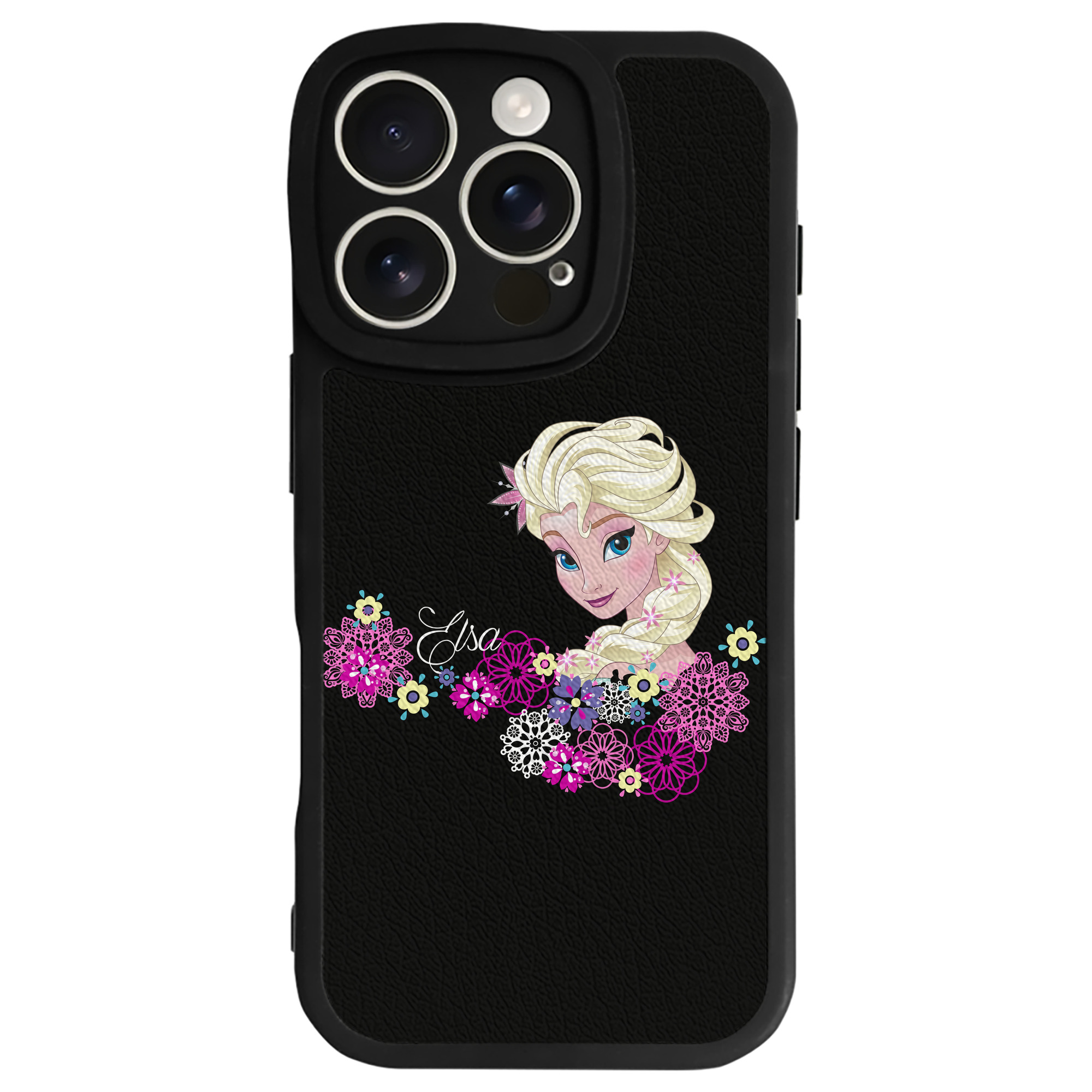 （画像用） アナと雪の女王 アンナ エルサ Frozen Anna Elsa 【iPhone 16シリーズ対応】シリコンスマホケース（レザー調） 材質：シリコン